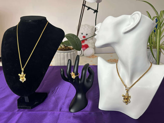 Ganesh Ring and Pendant Set