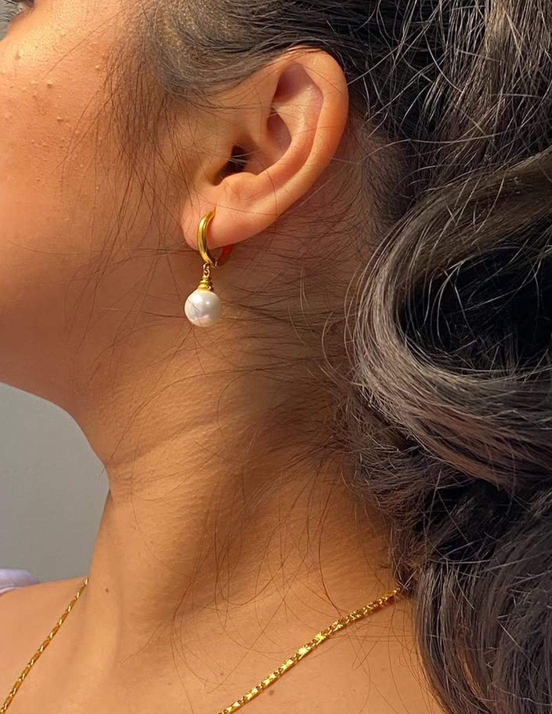Pearl hoops